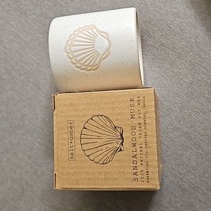 Beachly subscription box - salt + umber sandalwood musk candle